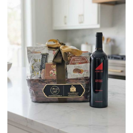 Justin Cabernet Sauvignon Bon Appetit Wine Gift Basket